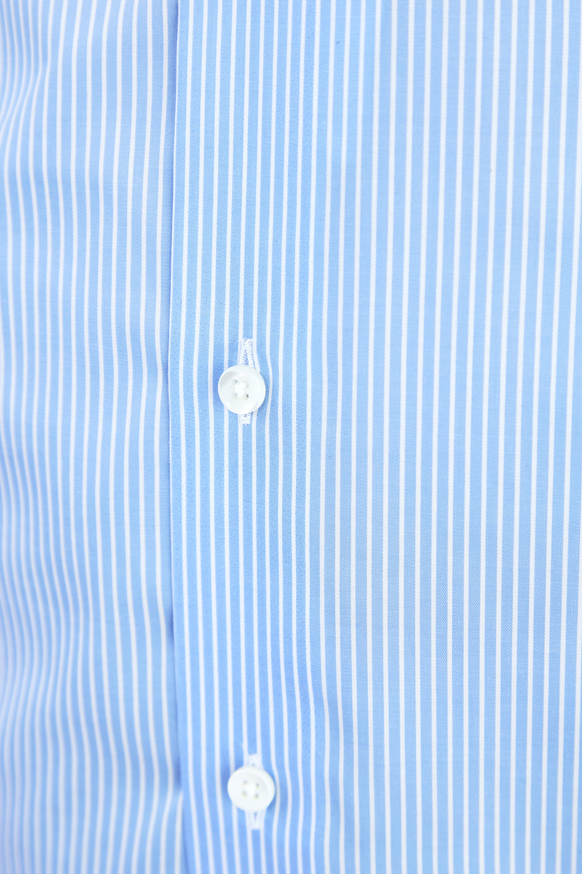Рубашка из поплина Impeccabile в контрастную полоску CANALI, цвет голубой, размер 50 - фото 5